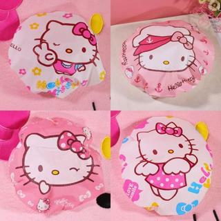 ☀️618上新☀️ Hello Kitty浴帽防水成人女款浴室用品美髮焗油帽防塵帽洗澡洗髮