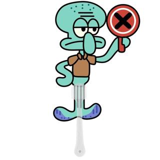 得閒優選⭐章魚哥對錯扇子可愛卡通海綿寶寶周邊章魚哥小扇子拍照打卡道具