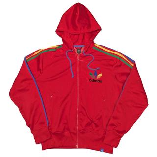 00s Adidas Track Jacket RASTA Hoodie 雷鬼配色愛迪達連帽運動外套