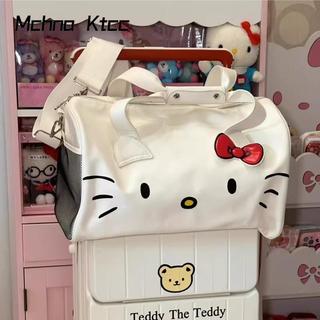 【BN暖居百選館】💕新品特惠💕Mchna Ktcc可愛貓羽毛球包女款大容量運動健身包高顏值單肩斜跨包