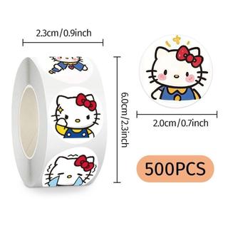 精品推薦🌸【6.6】1500貼Hello Kitty可愛貼紙膠捲裝卡通可愛適用打包帶手賬