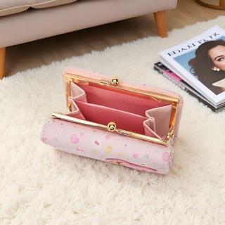 臺灣出貨】錢包👛零錢包可愛卡通存錢👛50週年卡通PU按扣小仙女多功能錢包Hello Kitty錢包一體搭扣短款GUI