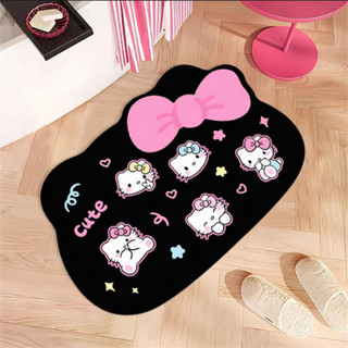 Hello Kitty 卡通軟式珪藻土地墊 浴室門口吸水止滑腳墊 室內造型地毯 珪藻土地墊 浴室止滑墊 門口腳墊