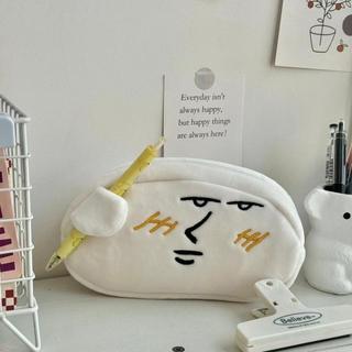 臺灣現貨🔥Mail❤️2024新款毛絨筆袋搞怪沙雕叉腰大容量文具收納袋桌面整理文具盒