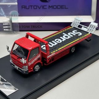 Unique Model車模型 Tiny微影合金車模型 1:64日野300 Dutro全落地拖車 Tiny微影汽車模型
