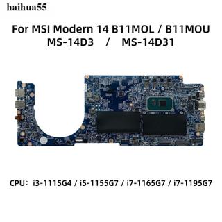 微星/MSI Modern 14 B11MOU B11MOL 主機板 MS-14D3 MS-14D31 主機板