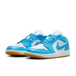 W Nike AIR Jordan 1 Low 水藍焦糖底 復古 拼接 透氣 女鞋 DC0774-104【SPLY】