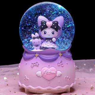 【臺灣-出貨】新年禮物水晶球音樂盒雪花創意兒童女生生日禮物八音盒艾莎公主