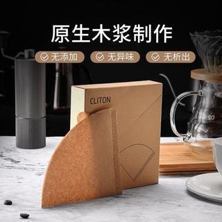桃園出貨🔥🚚CLITON手衝咖啡濾紙美式咖啡機扇形過濾網兼V60錐形系列滴濾杯
