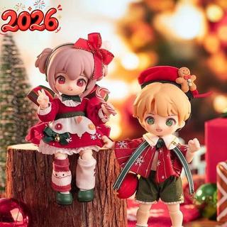 【曬月亮】盲盒手辦BJD娃娃手辦 吊卡潮玩手辦正版紅色Nagi獸仔幼稚園許願派對bjd盲盒吊卡可動人偶可愛女禮物擺件禮物