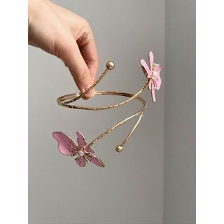 ✈臺灣出貨✈【corazón】Vintage古著 Enamel color opening design flowers