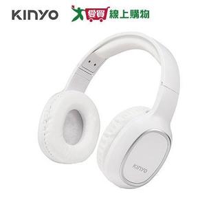 KINYO 無線藍牙頭戴式耳機 白 BTE-3830【愛買】