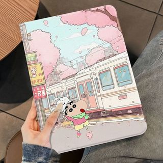櫻花下小新 平板保護套三星 S10 S9 S8 S7 S6 FE plus lite A11 A9 + 防摔殼 平板套