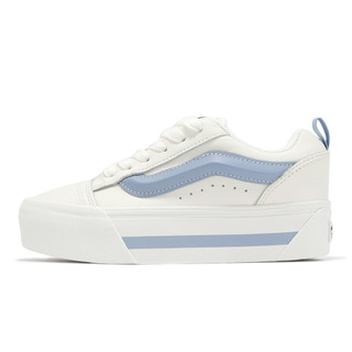 Vans 休閒鞋 Knu Stack 男鞋 女鞋 白 寶寶藍 厚底 厚鞋舌 寬鞋帶 [ACS]