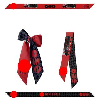 🌟台灣發貨🌟BTS 應援周邊絲巾 防彈少年團 原創自制BTS演唱會周邊應援絲巾 綁包包絲巾 髮帶 領巾腕巾飄帶