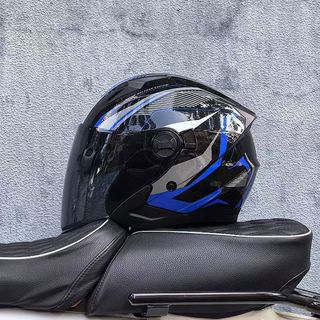 ORZ-705 給予藍系列 雙鏡片安全帽 機車安全帽 3/4安全帽 四分之三罩 半罩式安全帽 可拆洗內襯 快拆鏡片