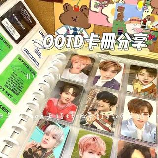 🌈好物優選🎨 臺灣出貨🎨 3寸拍立得小卡相簿蘑菇孔活頁收納冊9格遊戲卡遊戲王球星卡卡冊