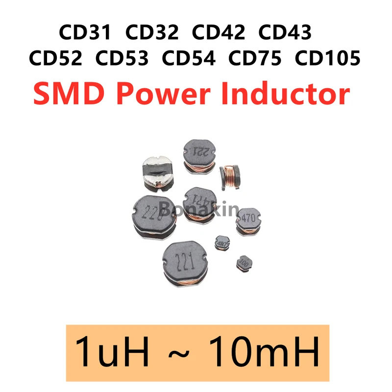 貼片功率電感 CD31 CD32 CD42 CD43 CD52 CD53 CD54 CD75 CD105 2.2uH 4