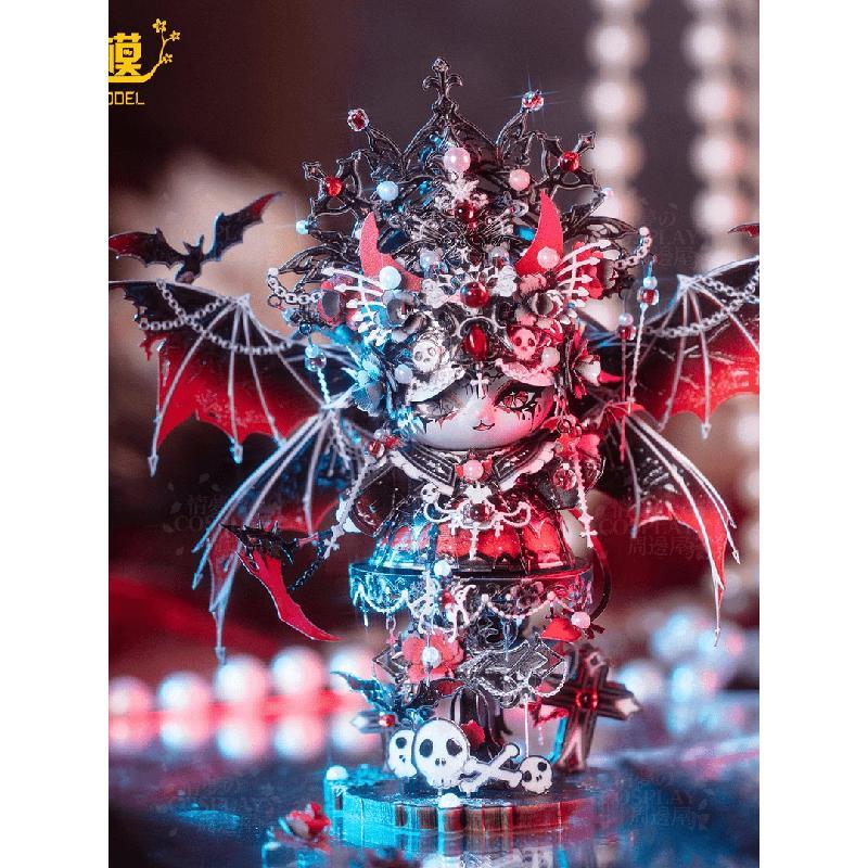 藝模魅惑女王惡魔聖翼天使貓3D立體金屬拼裝模型玩具手工禮物 手工拼裝 精美禮物 模型 DIY模型 【TB】