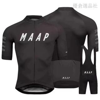 騎行服 車衣車褲 騎行服套裝 短袖男女車衣 速乾透氣 廠家直銷MAAP高性能短袖春夏季騎行服套裝自行車速乾透氣男女