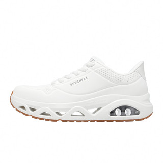 Skechers 休閒鞋 Uno Glide-Step Slip-Ins 男鞋 白 氣墊 膠底 183420WHT