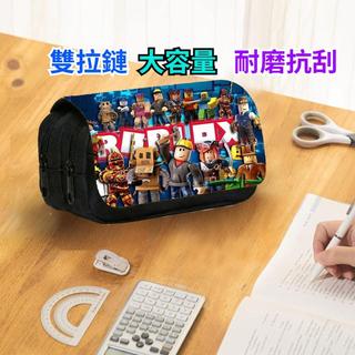 🔥【卡通翻蓋筆袋 】✨Roblox機器人大容量筆袋 雙拉鍊鉛筆盒 耐磨抗刮 立體加厚版型 防潑水耐磨牛津布 兒童禮物首選