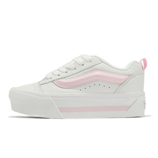 Vans 休閒鞋 Knu Stack 男鞋 女鞋 白 粉紅 厚底 厚鞋舌 寬鞋帶 小白鞋 [ACS]