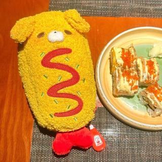 臺灣現貨🔥Mail❤️熱狗酥脆炸蝦筆袋可愛少女心小眾高顏值ins學生收納小眾毛絨筆袋