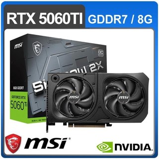 MSI 微星 RTX 5060 Ti 8G SHADOW 2X OC PLUS 顯示卡