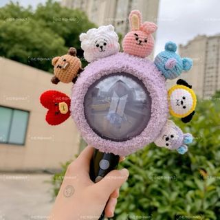 💫阿米棒保護套 BTS防彈少年團手工鉤織糰粉頭套 應援棒頭套 特別版/4代通用