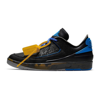 Off-White x Air Jordan 2 Low Black Blue 黑藍 解構 DJ4375-004