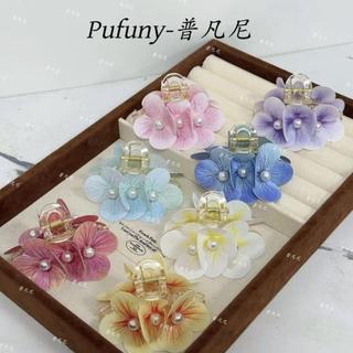 2026春夏新款彩色蝴蝶蘭花朵7CM抓夾