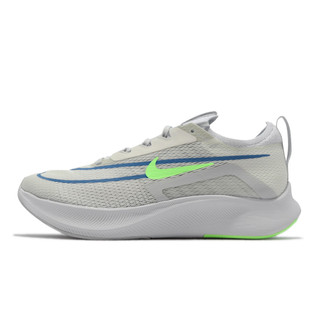Nike 慢跑鞋 Zoom Fly 4 白 螢光綠 避震 React 男鞋 運動鞋 [ACS] CT2392-100