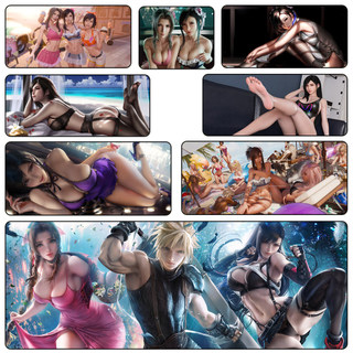 蒂法 愛麗絲 最終幻想VII超大鎖邊滑鼠墊 Tifa Aerith 鍵盤墊