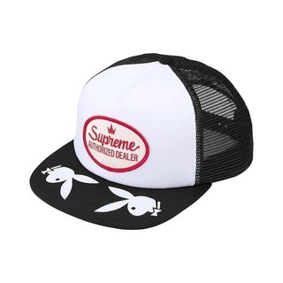 Supreme x Playboy Mesh Back 5-Panel 卡車帽 帽子 黑色 SS26H95-BK