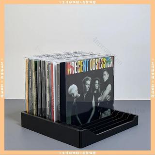 CD碟片收納盒展示架 塑膠材質DVD桌面 cd光碟專輯收納 cd展示 光碟收納架 唱片置物架 桌面整理