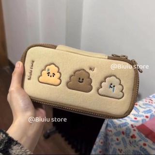臺灣現貨🔥Mail❤️小紅書同款粑粑筆袋便便筆袋創意文具盒鉛筆袋貼布收納袋文具袋