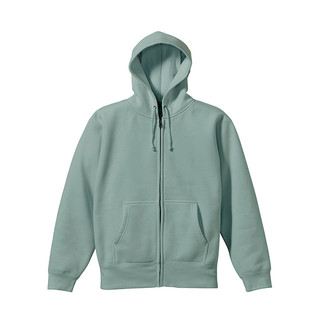 United Athle 10.0oz T/C 內刷毛連帽拉鍊外套 煙燻綠 3562001-269 [台灣現貨]