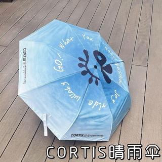 🌟爆款男團🌟cortis周邊雨傘 CORTIS創意全自動三折傘 黑膠防曬傘 晴雨兩用 追星應援周邊 便攜遮陽傘粉絲應援