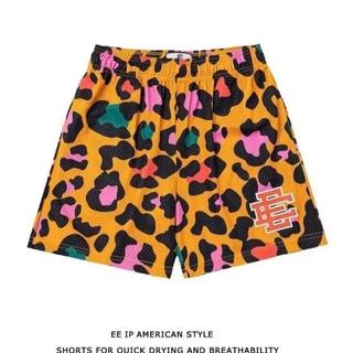 【candy】EE print shorts運動褲Eric Emanuel 印花logo 網眼 抽繩短褲