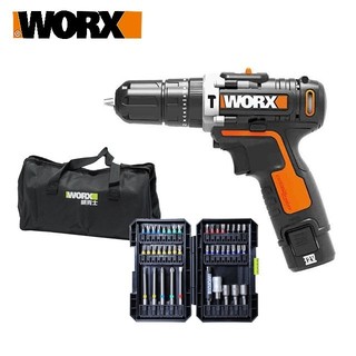 WORX 威克士 12V 鋰電震動電鑽 彩虹螺絲披頭配件套裝 (WX129)｜ASTool 亞仕託