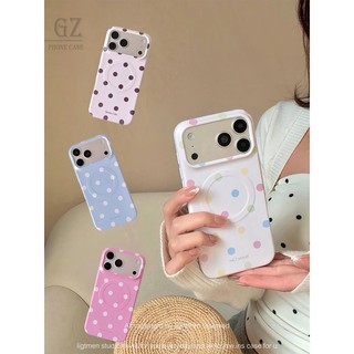 韓系少女ins彩色波點調色盤磁吸 適用iPhone 18Pro 17 16 15 14 Pro Max i15 i16