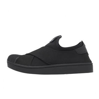 adidas 愛迪達 休閒鞋 Superstar II Slipon 男女鞋 黑 無鞋帶 懶人鞋 繃帶鞋 KH8208