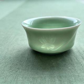 龍泉青瓷茶杯陶瓷杯影玲瓏家用品茗單杯主人功夫茶具杯子蓮花茶碗zam