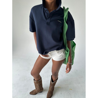 【PUSH PUSH 】 PP JAY POLO NAVY POLO衫 寬短版型