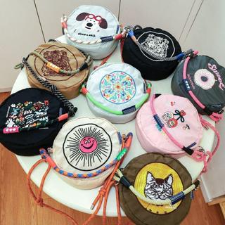 ✨臺灣出貨✨日系 ball chain 刺繡圓餅包 尼龍防水 斜挎帆布包 女 通勤手提包 手機包 上班包包 購物包包