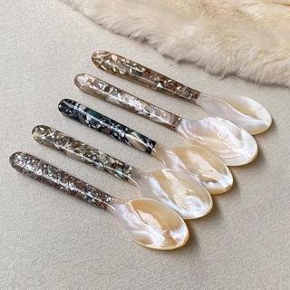 【新品✨】🧩臺灣出貨🧩天然貝殼勺海螺大螺勺珍珠貝母加工月光螺商用西餐勺調羹精美餐具