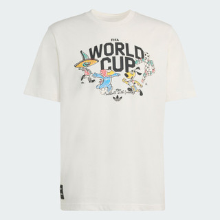 Adidas 愛迪達 Mascot Tee All KE2038 男 T恤 運動上衣 休閒短袖 白 純棉 FIFA