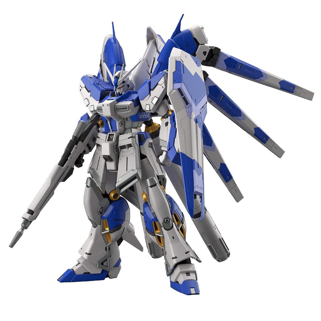 BANDAI SPIRITS RG 机动战士高达 逆袭的夏亚 Hi-ν高达 1/144比例 彩色分开的塑料模型 1977