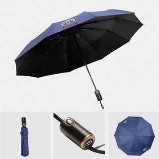豐田TOYOTA車用超大自動折疊傘 晴雨兩用防UV 直柄長傘自動開收 汽車遮陽擋雨 商務休閒開車族用